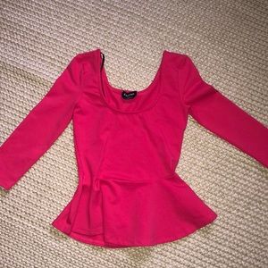 Bebe peplum top